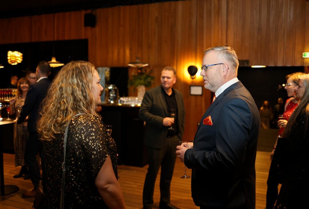 business professionals networking event