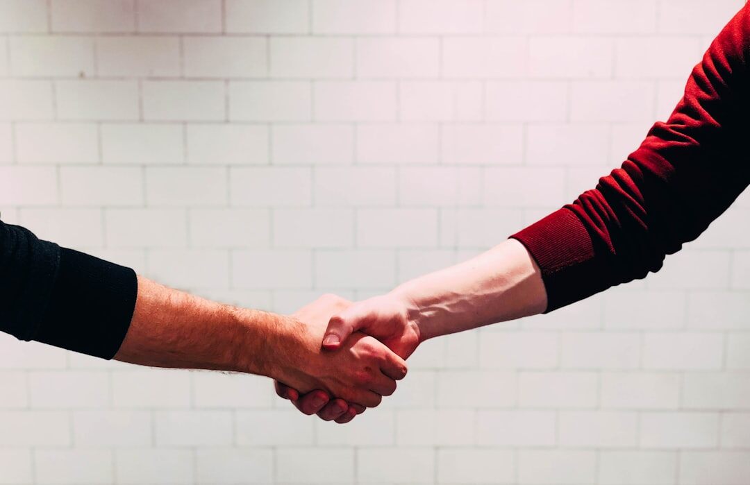 handshake between business partners