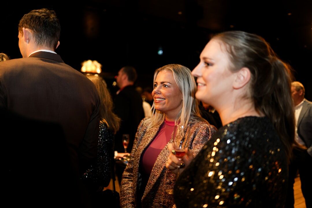 business people networking at event