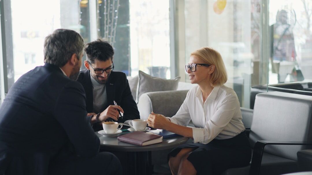 business professionals discussing