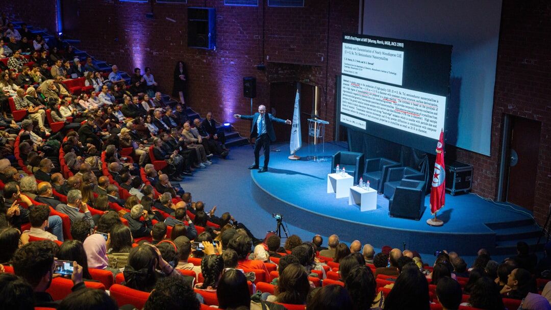 conference hall with attendees